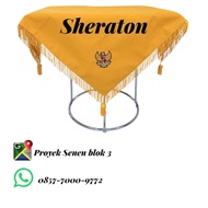 Paskibra tray base, yellow flag ceremony tray base