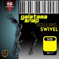 Galatama Snap Rolling Swivel | AJO - Galatama Rolling Swivel Fishing Snap Swivel Fishing Snap Fishin