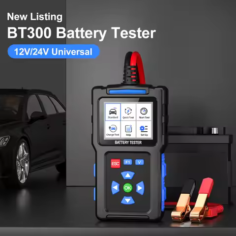 Universal 12V 24V Battery Tester JDiag BT300 20-2000 CCA Car Battery Fault Diagnosis Scanner