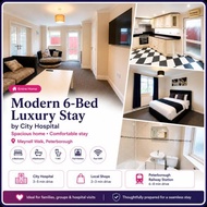 Modern 6-Bed Luxury Stay by City Hospital