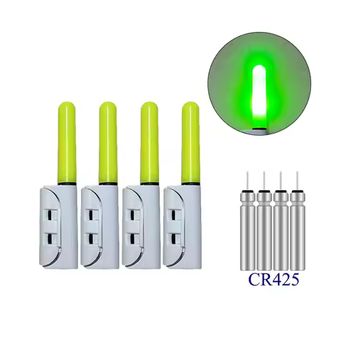 4PCS Luminous Light Glow Stick+4 CR425 Waterproof Sea Ocean Fishing Light Electronic Glow Stick Elec