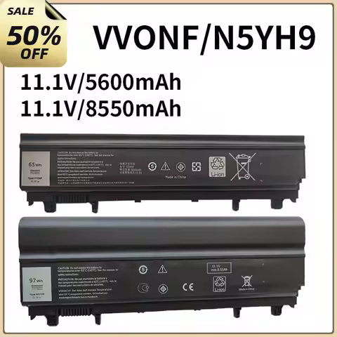 VV0NF 65WH N5YH9 97WH Laptop Battery For DE LL Latitude E5440 E5540 VJXMC 0K8HC 7W6K0 CXF66 0K8HC Re