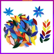 [Tachiuwa2] 100pcs Petal Mosaic Tiles, Mixed Color Mosaic Tiles, Mosaic Tiles Stained Glass, Petal M