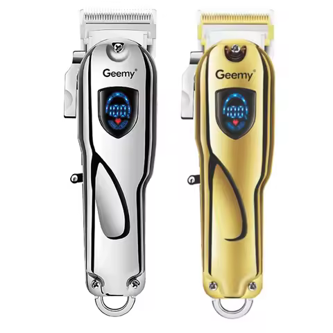 Original Geemy hair clipper professional cordless hair trimmer for men electric barber rechargeable 