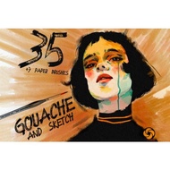 Set of 35 Gouache Procreate Brushes – Gouache Paint Effect & Realistic Paper Patterns