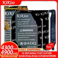 KiKiss Baery For AS Zenfone 3 Zenfone3 5.0 5.5 4 Selfie Ze552kl Z012da Z012de C11PJJME550 ZD553KL Baerij   Track NO