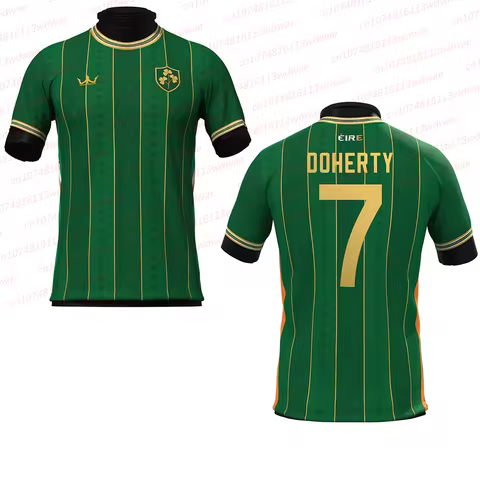 25-26 New Ireland Football Men Football Jersey Quick Drying Matt Doherty 7 Jersey Kit Men Ireland Fo
