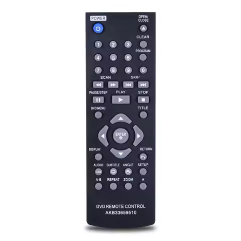 AKB33659510 Remote Controller Replacement for LG DVD Player DVX390 DP122 Drop Shipping
