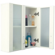 [特價]經典霧面雙門加深防水塑鋼浴櫃/置物櫃-白色1入