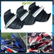 AG Universal Motorcycle Winglet Aerodynamic Side Wing Fin Spoiler For Yamaha YZF R1 R25 Kawasaki Nin