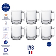 Duralex Lys Mug 310 ml เซต 6 ใบ แก้วมัคกาแฟ วางซ้อนกันได้