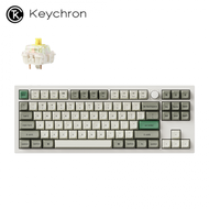 keychron Q3 Max 80% 白色 三模鋁製機械鍵盤(含旋鈕) RGB Mac/Win 熱插拔 香蕉軸 注音版本 KBKCQ3MP4