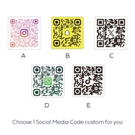 【Hot New Release】 Custom Follow On Instagram Social Media Qr Code Labels For Packaging Boxes And Env