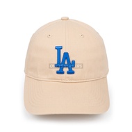 MLB LA DODGERS CLASSIC BLUE LOGO BEIGE CAP