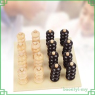 [BaositybfMY] Four in A Row Board Games Wooden 3D Classic Strategy Game 4 Connect in A Row Travel Ga