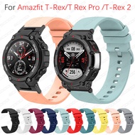 Silicone Watch Strap For Huami Amazfit T-Rex 2 / T-Rex / T-Rex Pro Smartwatch Wristband Bracelet Replacement band