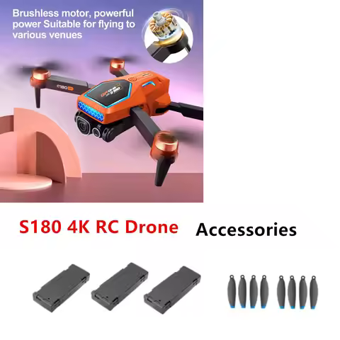 S180 4K RC Drone Battery 3.7V 1000mAh / Propeller Maple Leaf / Use For S180 Drone Original Accessori