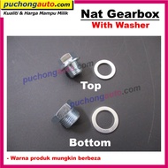 Nut Bolt Gear Box Oil Sump Nat Skru Minyak Gearbox + Washer for Proton Saga Wira Satria ( Manual Tra