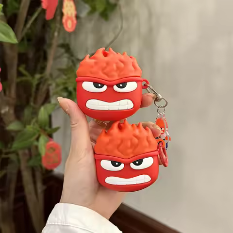 For Xiaomi Redmi Buds 5 6 6S Pro Lite Active Edition Cute Cartoon Anger Silicone Earphone Protective