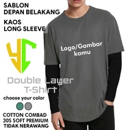 KATUN YC double layer T-shirt Can use your design or image, can use your name or writing. Premium 30