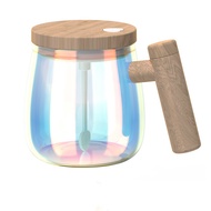 KEBETEME 400ML Electric Coffee Mug Portable Glass Mug Electric Self Stirring Mug High Speed Time Sav
