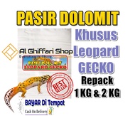 Pasir Gecko Pasir Leopard Gecko Pasir Dolomit Khusus Leopard Gecko - Kemasan Repack 1 KG - Al Ghiffa