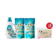 【Dr. Formula 台塑生醫】抗病毒濃縮洗衣精-超值優惠組(1瓶+2補)送三合一清潔洗衣球30顆