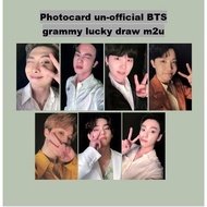 Photocard Bts Unofficial Gammy Lucky Draw Event