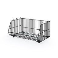 Kefva ชั้นตะกร้าซ้อนอเนกประสงค์ รุ่นประหยัด ขนาด 40x60x25 ซม. | ตะกร้าเหล็กลวด ตะกร้าใส่ข้อต่อ PVC ต