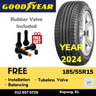185/55R15 GOODYEAR ASSURANCE TRIPLEMAX (Installation) Tyre Tayar Tire Myvi Alza Rim 15 WPT NIPPON Tayar Baru Pasang