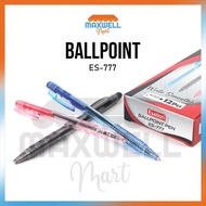 [MaxMart] 1 pack of ES-777 Shallow Pens / 12 pcs Clear Shallow Pens/ Black Ink