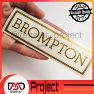 (Dmstar) Brompton CUTTING Stickers Accessories Folding Bike Stickers OUTDOOR WATERPROOF Stickers
