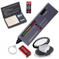 Pen Penguji Berlian, Penimbang Barang Kemas Mini 200g/0.01g, Pembesar Barang Kemas 30X 60X Berlampu 