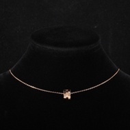 CHAUMET(尚美巴黎)  18K玫瑰金 鑽石 玫瑰金 Bee My Love 愛·巢 18K金 蜂巢 鑲鑽 項鏈 小號 18K/