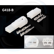 G418-MG 2mm White 2-hole Connector Jack