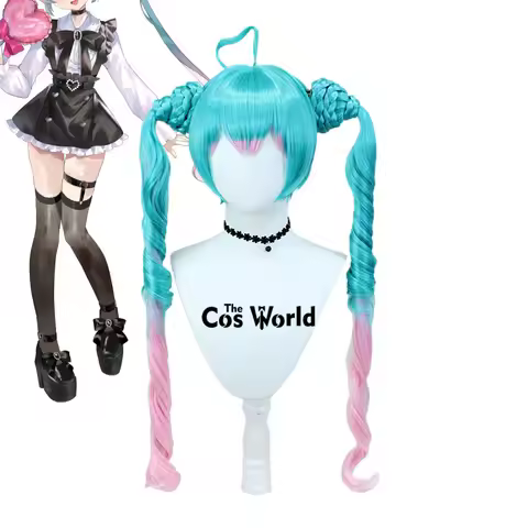Miku Fashion Subculture 100cm/39inch Long Anime Halloween Cosplay Wigs Synthetic Hair + Wig Cap
