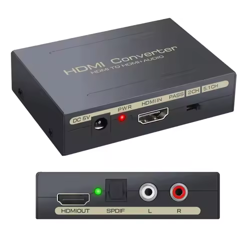 1080P HDMI Audio Extractor HDMI to Optical Toslink Spdif R/L RCA Analog Video Adapter HDMI to HDMI s
