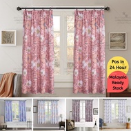 Hook Type Modern Langsir Curtain Semi Blackout Langsir Pintu Door Curtain Ready Stock In Malaysia Ti
