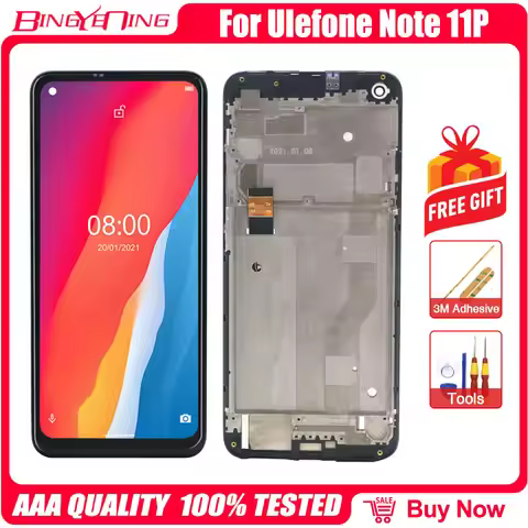 New Original Touch Screen+LCD Display Assembly Replacement For Ulefone Note 11P Note 12P LCD Smart P