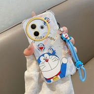 Ốp lưng Vivo Y39 5G cho Vivo Y39 5G [dây buộc + bốn góc vỏ mềm silicon chống sốc hoạt hình dễ thương