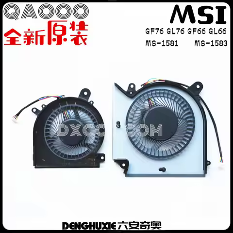LAPTOP FAN FOR MSI GF76 GL76 GF66 GL66 MS-1581 MS-1583 CPU COOLING FAN