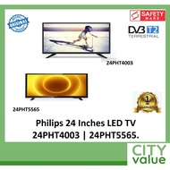 Philips 24PHT4003 | 24PHT5565/98 Digital 24 Inches LED TV. Digital Video Broadcast - DVB-T2 Enabled. HDMI and USB Inputs