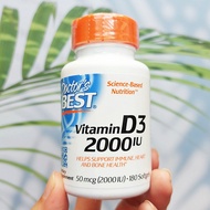 วิตามินดี 3 Vitamin D3 2000IU 180 Softgels (Doctors Best®) D-3