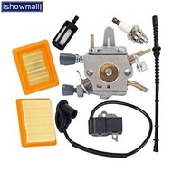 [ISHOWMAL]Replacement Carburetor Kit for FS200 FS250 FS250R  FOR FS300  FS120 Works with