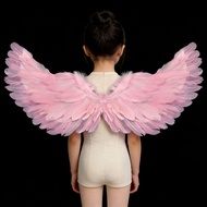 Children Adult Angel Wings Pink Angel Feather Wings Props Halloween Wings Props