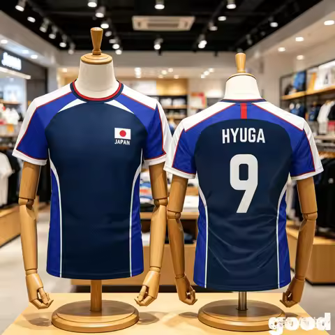 2026 Anime Captain Tsubasa Japanese Flag Jersey Breathable Quick-drying Sports T-shirt for Men and W