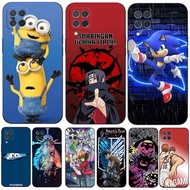 case For Samsung Galaxy M62 F62 4G Case Silicon Phone Back Cover Soft black tpu m625 Cute Minions Fu