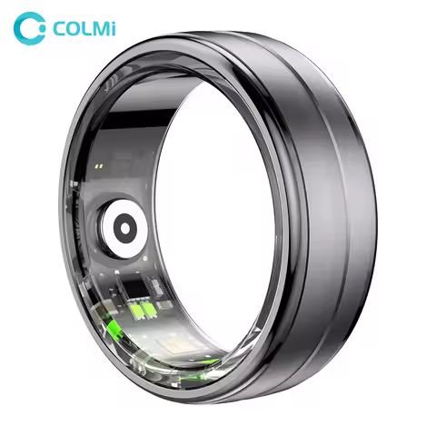 [2024] COLMI R06 Smart Ring Men Women, Heart Rate and Blood Oxygen Monitor, IP68 & 5ATM Waterproof, 
