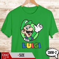 👕🎁🎀Customized New Super Mario Character Bowser Luigi Toad Yoshi Daisy Design Collection T-Shirt