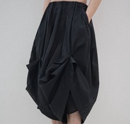 【藝術生】古典中性復古風/手工多種穿法/闊腿七分褲